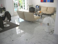 Marble flooring